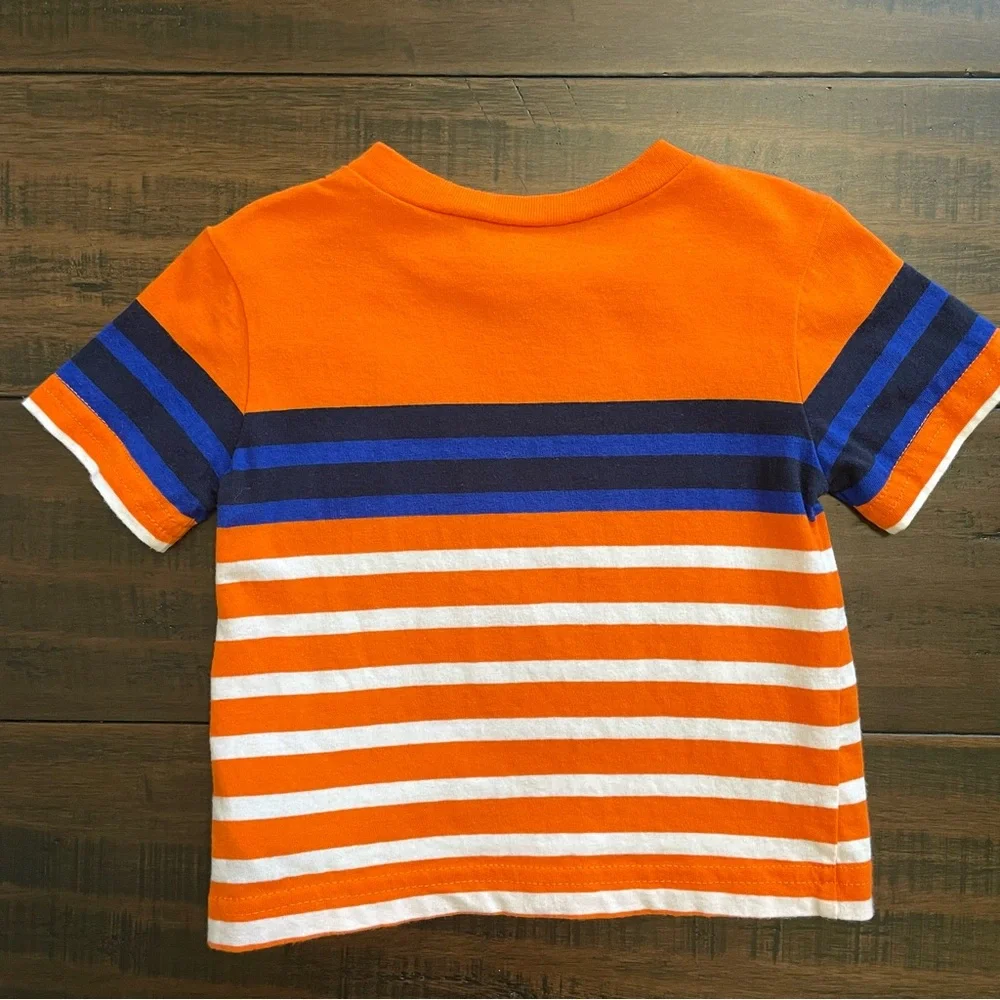 Ralph Lauren Orange Stripe Short Sleeve T-Shirt